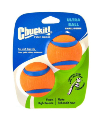 Chuckit Ultra Balls - Small - 2 Count - (2in.  Diameter)