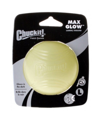 Chuckit Max Glow Ball - Large Ball - 3in.  Diameter (1 Pack)