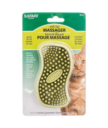 Safari Cat Rubber Curry Brush - Cat Rubber Curry Brush