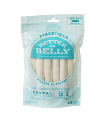 Better Belly Rawhide Dental Rolls - Small - 10 Count