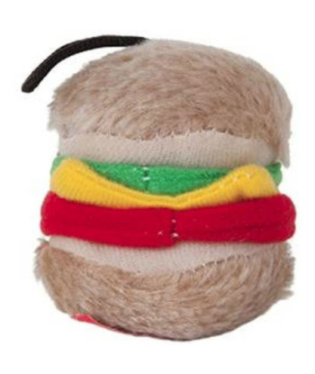 Petmate Booda Zoobilee Hamburger Plush Dog Toy - 1 count
