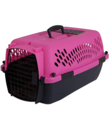 Aspen Pet Fashion Pet Porter Kennel Pink and Black - 1 count