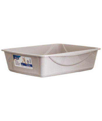 Petmate Litter Pan - Gray - Large (18.5in.L x 15.3in.W x 5.3in.H)