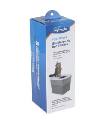 Petmate Top Entry Litter Pan Liners - 8 count