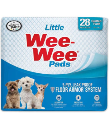 Four Paws Wee Wee Pads for Little Dogs - 28 Pack (22in.  Long x 23in.  Wide)