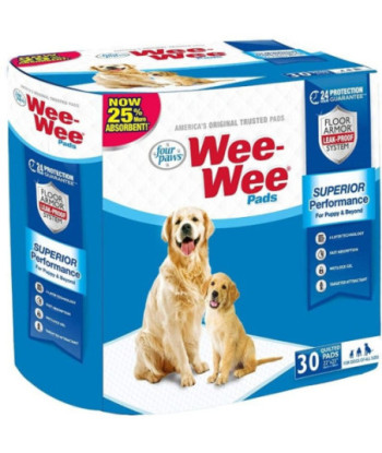 Four Paws Wee Wee Pads Original - 30 Pack (22in.  Long x 23in.  Wide)