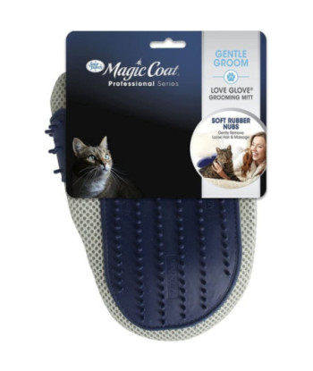 Four Paws Love Glove Grooming Mitt for Cats - One Size Fits All - (9in.L x 6.75in.W)