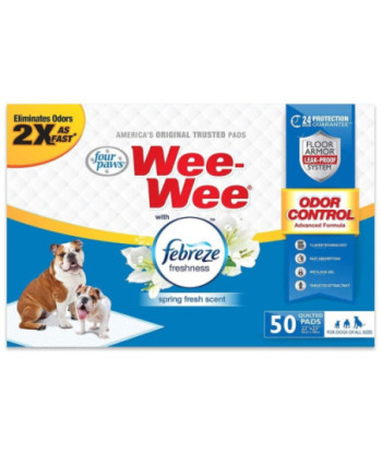 Four Paws Wee-Wee Pads - Febreze Freshness - 50 Count