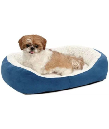 MidWest Quiet Time Boutique Cuddle Bed for Dogs Blue - Small - 1 count