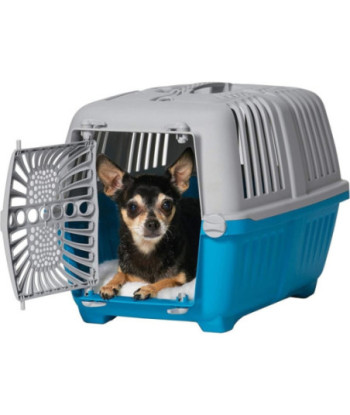 MidWest Spree Plastic Door Travel Carrier Blue Pet Kennel - X-Small - 1 count