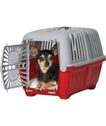 MidWest Spree Plastic Door Travel Carrier Red Pet Kennel - X-Small - 1 count