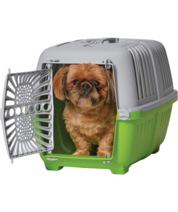 MidWest Spree Plastic Door Travel Carrier Green Pet Kennel - Small - 1 count