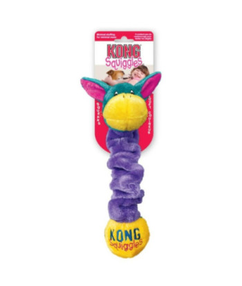 KONG Squiggles Plush Dog Pull Toy - Small (8in. -13in.  Long)