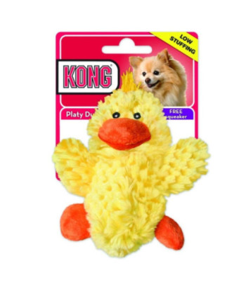 KONG Plush Platy Duck Dog toy - Small - 5in.