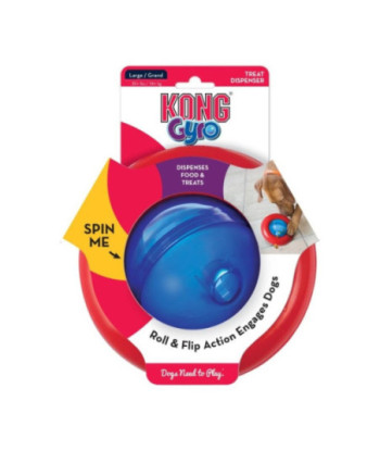KONG Gyro Dog Toy - Large - 6.8in.  Diameter - (Assorted Colors)