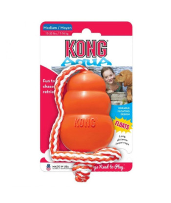 KONG Aquat Floating Dog Toy - Medium - Dogs 15-35 lbs