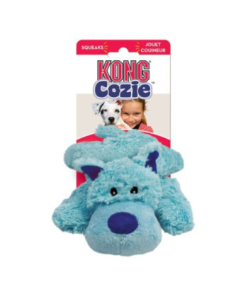 KONG Cozie Plush Toy - Baily the Blue Dog - Medium - Baily The Blue Dog