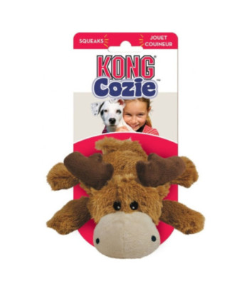 KONG Cozie Plush Toy - Marvin the Moose - Medium - Marvin The Moose