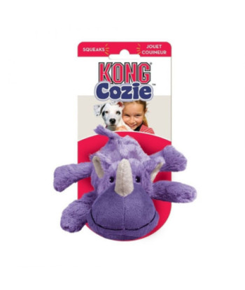 KONG Cozie Plush Toy - Rosie the Rhino - Medium - Rosie The Rhino