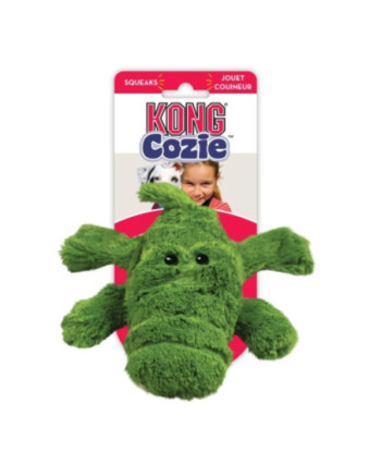 KONG Cozie Plush Toy - Small Aligator Dog Toy - Small - Aligator Dog Toy