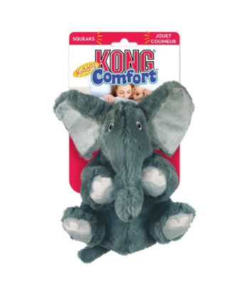 KONG Comfort Kiddos Dog Toy - Elephant - Large - (6.2in. W x 8.8in. H)