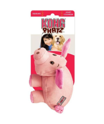 KONG Phatz Dog Toy - Pig - Small - 1 Pack