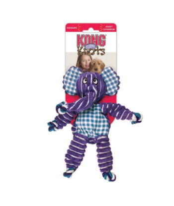 KONG Floppy Knots Elephant Dog Toy - M/L 1 count