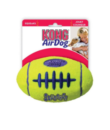 KONG Air KONG Squeakers Football - Small - 3.25in.  Long (For Dogs under 20 lbs)