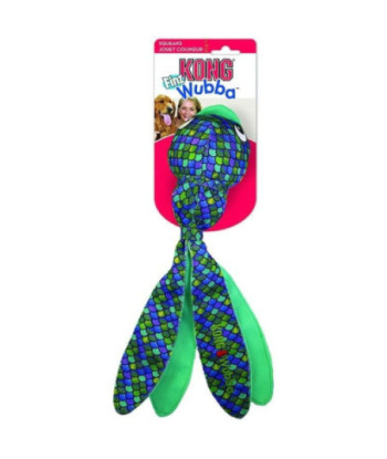 KONG Wubba Finz Blue Dog Toy - Large - 1 count