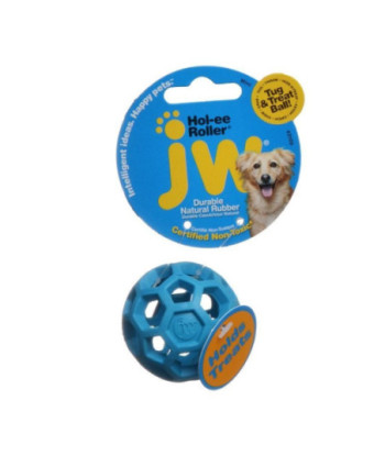 JW Pet Hol-ee Roller Rubber Dog Toy - Assorted - Mini (2in.  Diameter - 1 Toy)