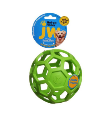 JW Pet Hol-ee Roller Rubber Dog Toy - Assorted - Large (6.5in.  Diameter - 1 Toy)