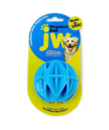 JW Pet Megalast Rubber Dog Toy - Ball - Medium - 3in.  Diameter