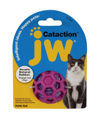 JW Pet Cataction Rattle Ball Interactive Cat Toy  - 1 count