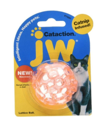 JW Pet Cataction Catnip Infused Lattice Ball Cat Toy  - 1 count