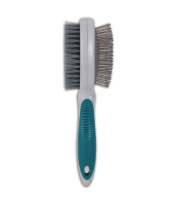 JW Pet Furbuster 2-In-1 Pin and Bristle Brush for Dogs - 1 count