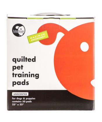 Lola Bean Quilted Pet Training Pads - 22in.  Long x 22in.  Wide (50 Pack)