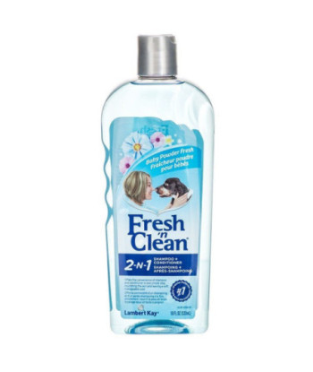 Fresh 'n Clean Skin & Coat Formula Shampoo - Baby Powder Scent - 18 oz