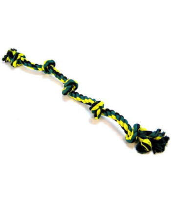 Flossy Chews Colored 5 Knot Tug Rope - X-Large (3' Long)