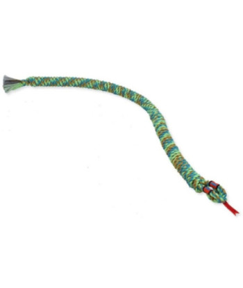 Flossy Chews Snakebiter Tug Rope - Large - 46in.  Long - Assorted Colors