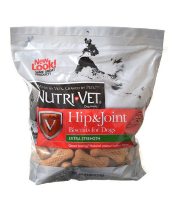Nutri-Vet Hip & Joint Biscuits for Dogs - Extra Strength - 6 lbs