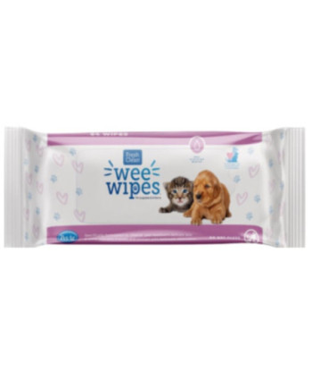 Fresh n Clean Wee Wipes for Puppies and Kittens - 64 count