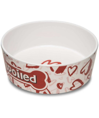 Loving Pets Dolce Moderno Bowl Spoiled Red Heart Design - Large - 1 count