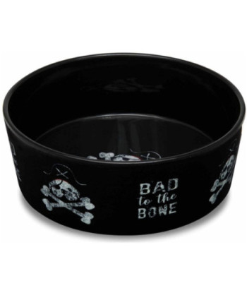 Loving Pets Dolce Moderno Bowl Bad to the Bone Design - Small - 1 count