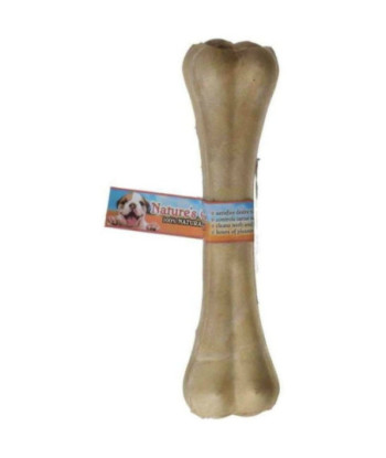 Loving Pets Nature's Choice 100% Natural Rawhide Pressed Bones - 10in.  Long (1 Bone)