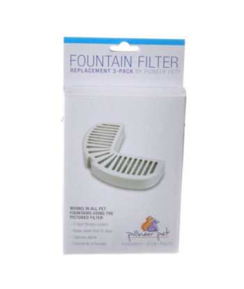 Pioneer Replacement Filters for Stainless Steel and Ceramic Fountains - 3 Pack
