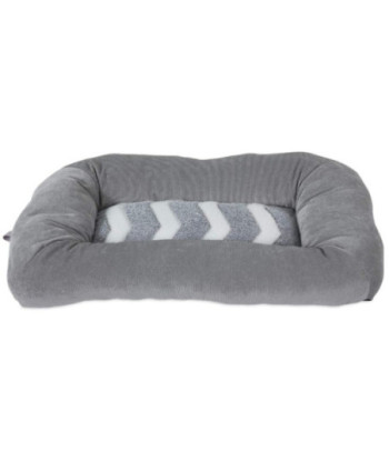 Precision Pet Snoozz ZigZag Mat Pet Bed Gray And White  - 17in.  x 11in.