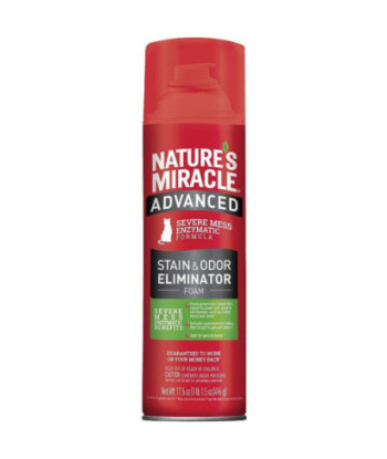 Nature's Miracle Just for Cats Advanced Enzymatic Stain & Odor Eliminator Foam - 17.5 oz