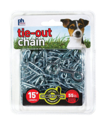 Prevue Pet Products 15 Foot Tie-out Chain Medium Duty