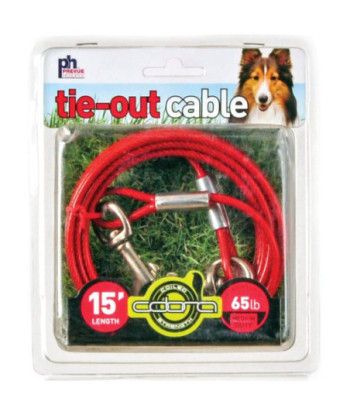 Prevue Pet Products 15 Foot Tie-out Cable Medium Duty