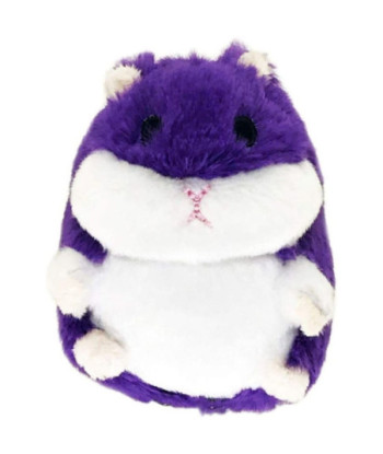 Petsport Tiny Tots Fat Hamster Plush Dog Toy Purple - 1 count